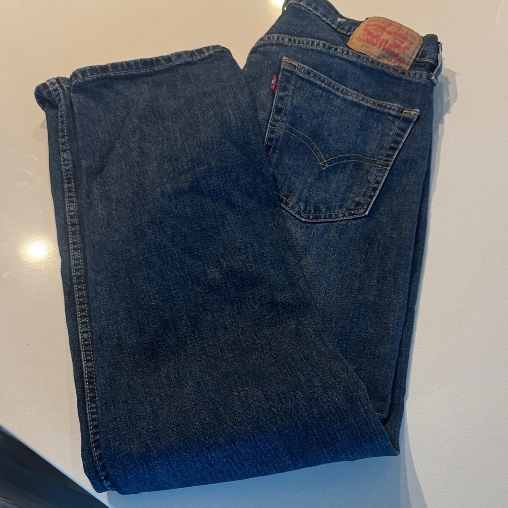 Levi's Men's Navy Straight-Leg Jeans